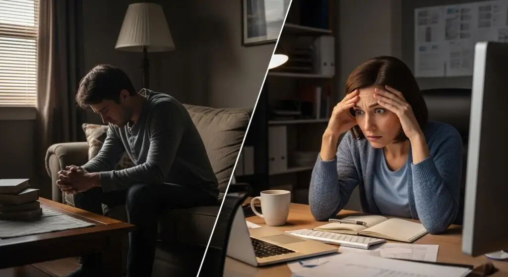 depression vs anxiety
